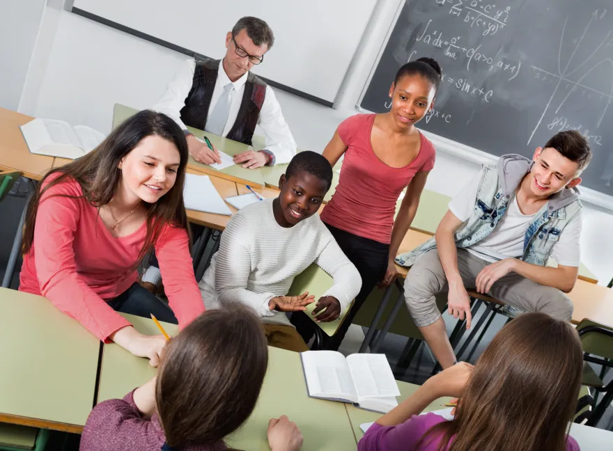 Une classe de jeunes
