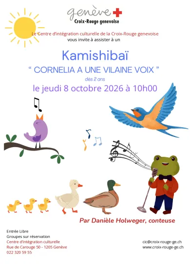 Kamishibaï "Cornelia a une vilaine voix" du 8 octobre 2026